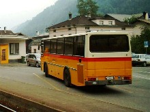 Autopostale in stazione a Poschiavo