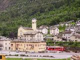 Stazione e borgo visti dallo scalo merci