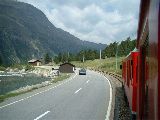 Treno vicino alla Curva Montebello