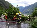 Squadra lance con Brusio e viadotto sullo sfondo