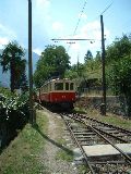 Treno in manovra alla stazione di Cama - 24 agosto 2003