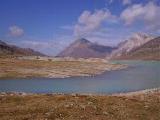 Lago Bianco e cava al Passo Bernina